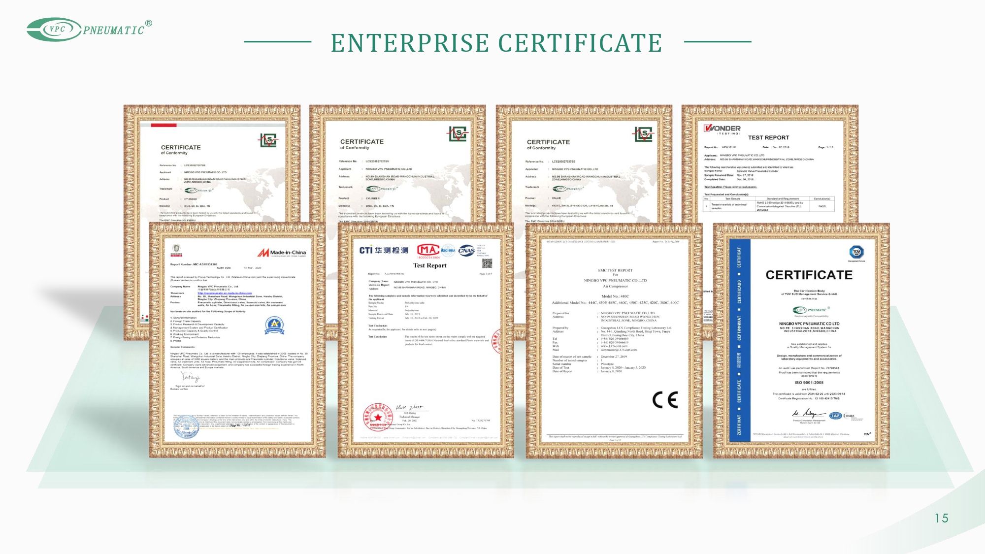 vpc certificates ใบรับรองวีพีซี
