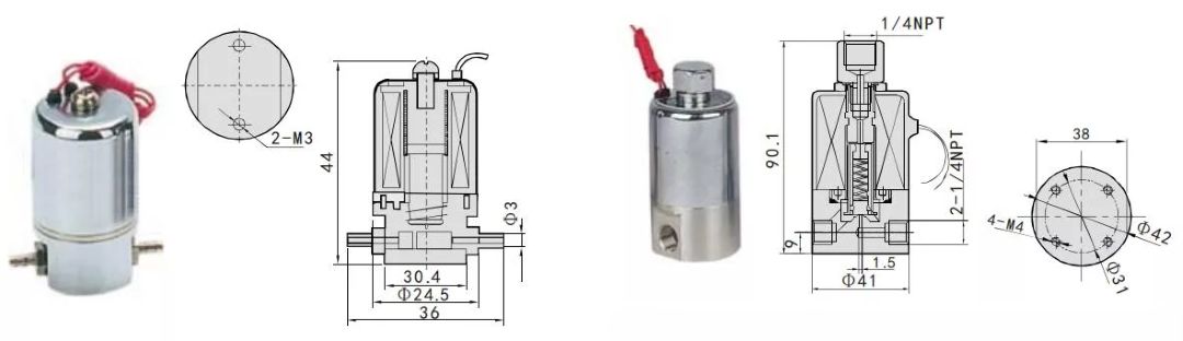 subminiature solenoid valves โซลินอยด์วาล์วขนาดเล็ก