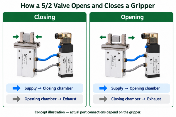pneumatic gripper cylinder กระบอกสูบนิวแมติกกริปเปอร์