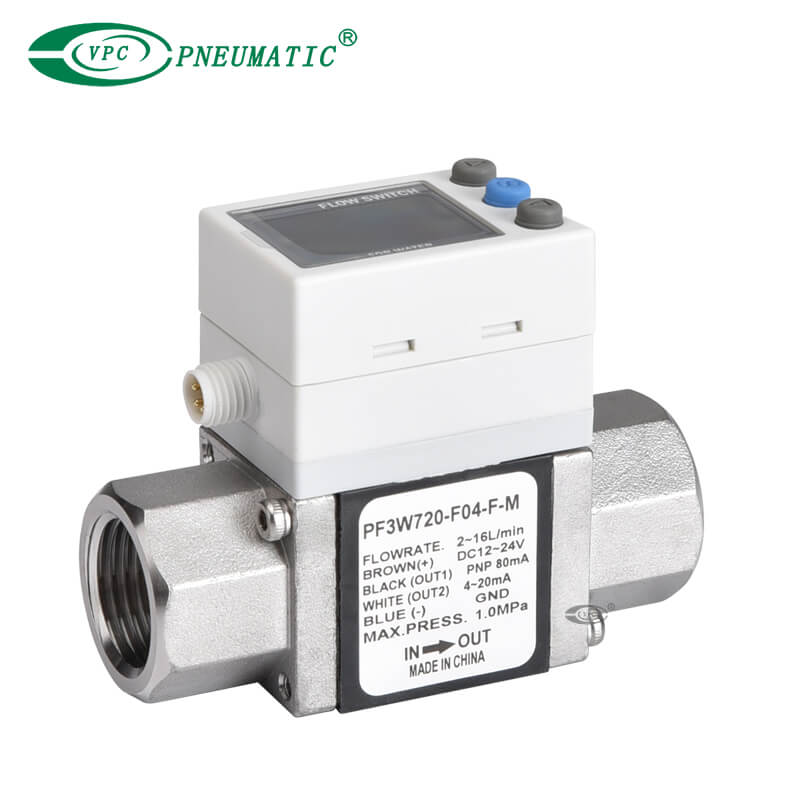 PF3W Series 3-Color Digital Flow Switch สำหรับน้ำ