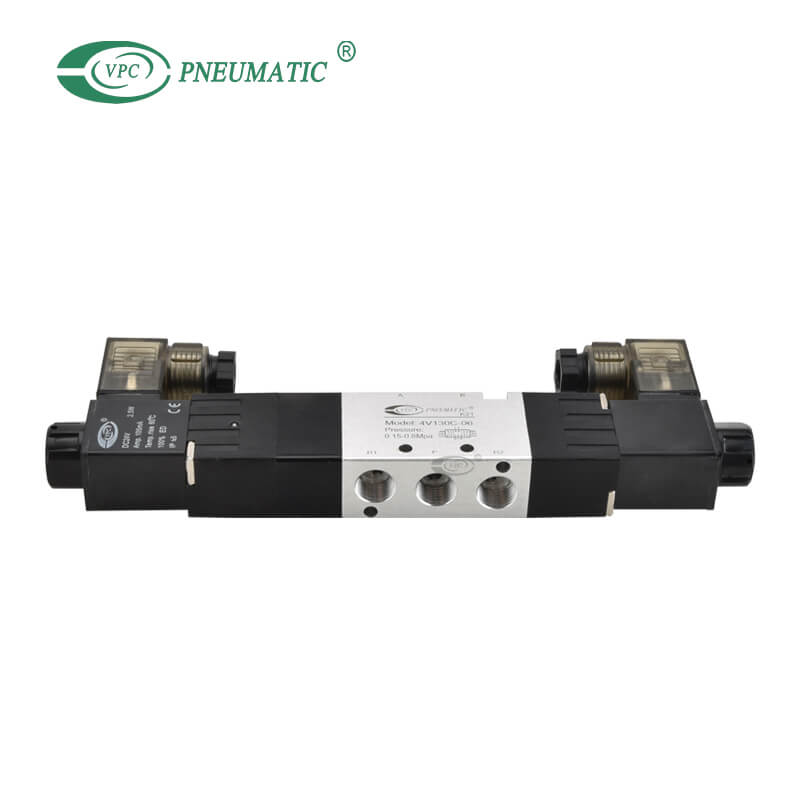 ซีรีย์ 4V 3 ตำแหน่ง 5 พอร์ตเซ็นเตอร์โซลินอยด์วาล์วไอเสีย