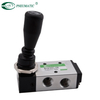 4H Series 3 Position 5 Port Center Pressure Hand Push Valve