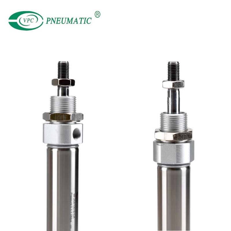 MI Series Stainless Steel Mini Cylinder มาตรฐานยุโรป Small Bore