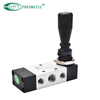 4H Series 3 Position 5 Port Center Pressure Hand Push Valve