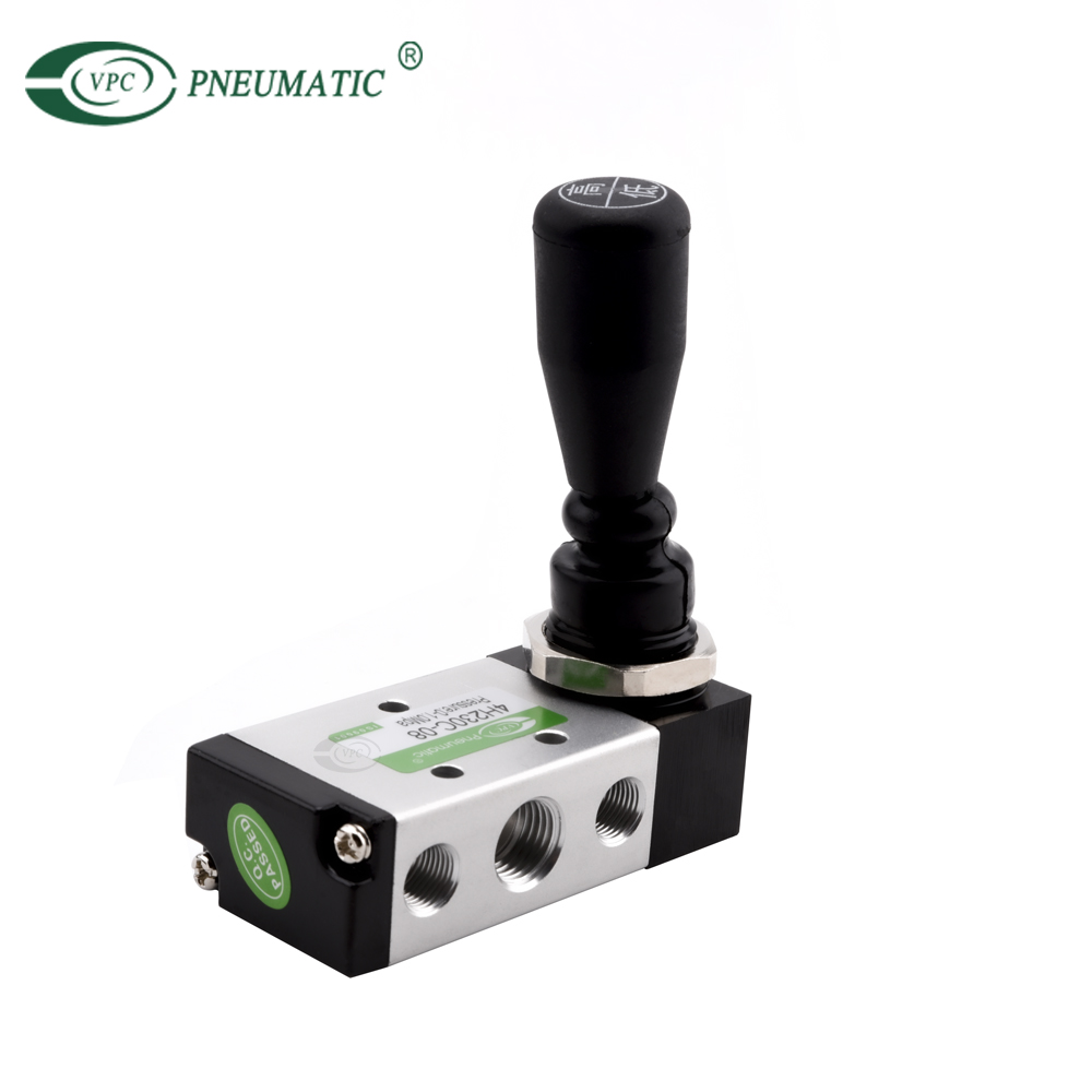 4H Series 3 Position 5 Port Center Pressure Hand Push Valve
