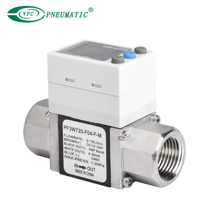 PF3W Series 3-Color Digital Flow Switch สำหรับน้ำ