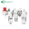 AC20-D ถึง AC60-D Series FRL หน่วยพร้อมวาล์วระบายความดัน 3 พอร์ตวาล์ว