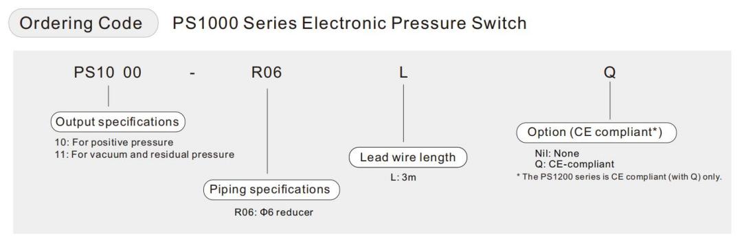 สวิตช์ความดันอิเล็กทรอนิกส์ ps1100