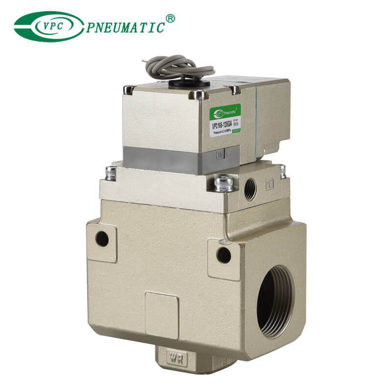 VP3145/3165/1185 ซีรีส์ขนาดใหญ่ขนาด 3 พอร์ตโซลินอยด์วาล์ว (ซีลยาง)