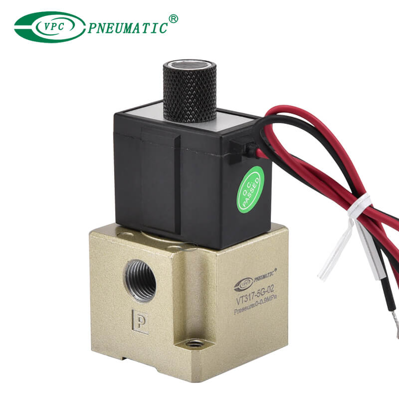 VT317 Series Direct Poppet Type 3 พอร์ตโซลินอยด์วาล์ว