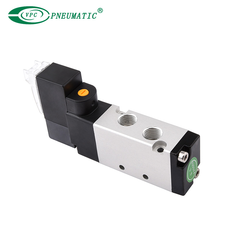 5v100 series 2 ตำแหน่ง 5 พอร์ตเดี่ยวควบคุมโซลินอยด์วาล์ว