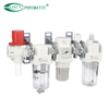 AC20-D ถึง AC60-D Series FRL หน่วยพร้อมวาล์วระบายความดัน 3 พอร์ตวาล์ว