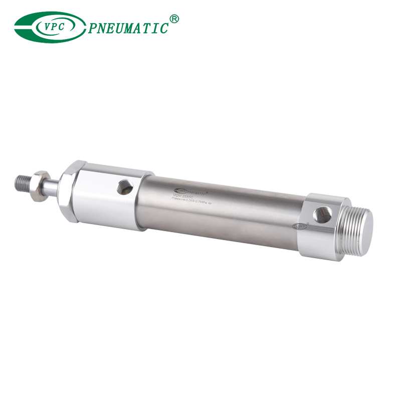 VQM Series Metal Seal กระบอกแรงเสียดทานต่ำ (ต้านทานโหลดด้านข้าง)