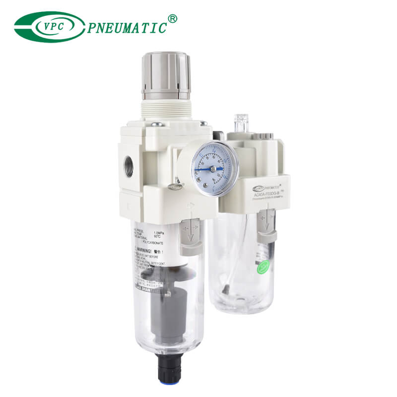 หน่วย AC20A-B ถึง AC60A-B FRL พร้อมสวิตช์ความดัน