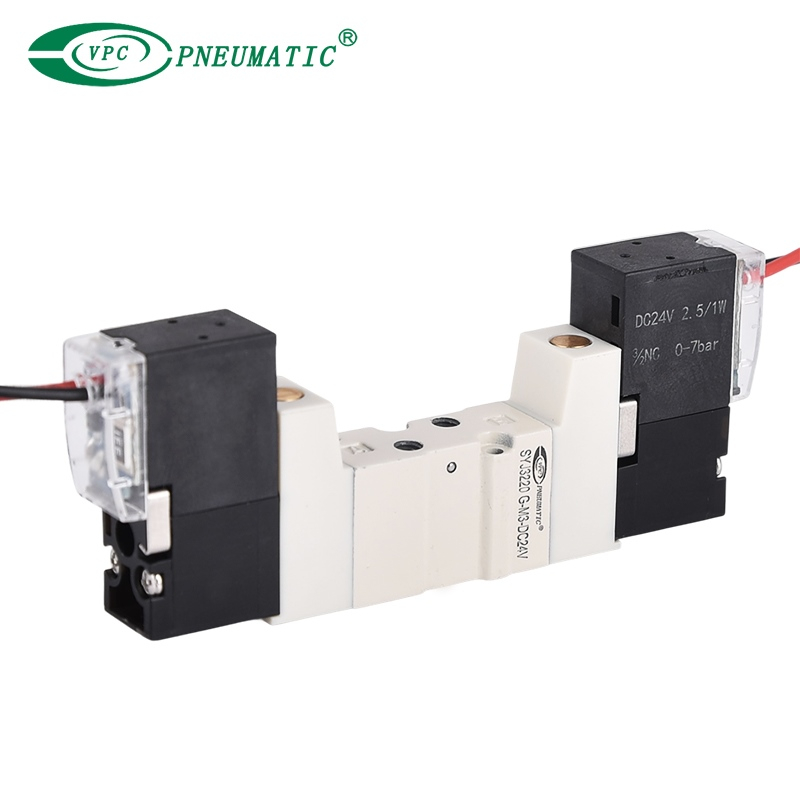Syj3000 series 5/2 วาล์วโซลินอยด์คอยล์คู่