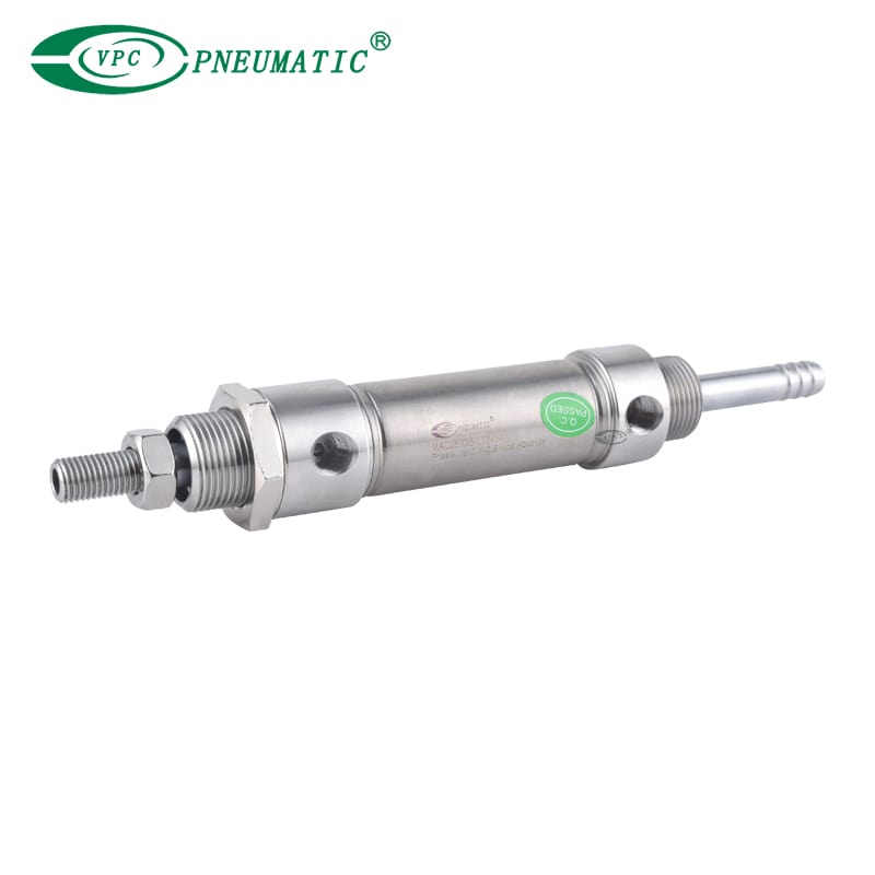 Mad Series Stainless Steel Mini Cylinder, Double Acting Double Rod