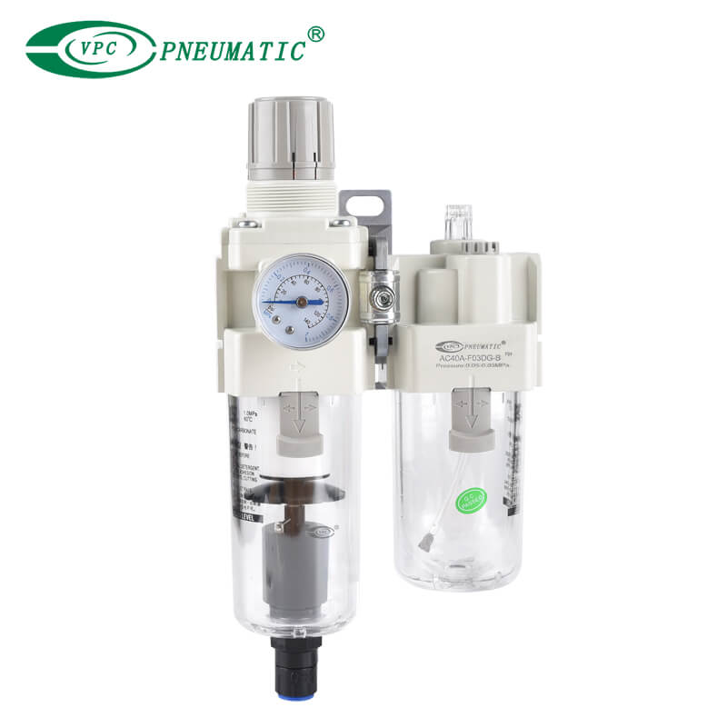 หน่วย AC20A-B ถึง AC60A-B FRL พร้อมสวิตช์ความดัน