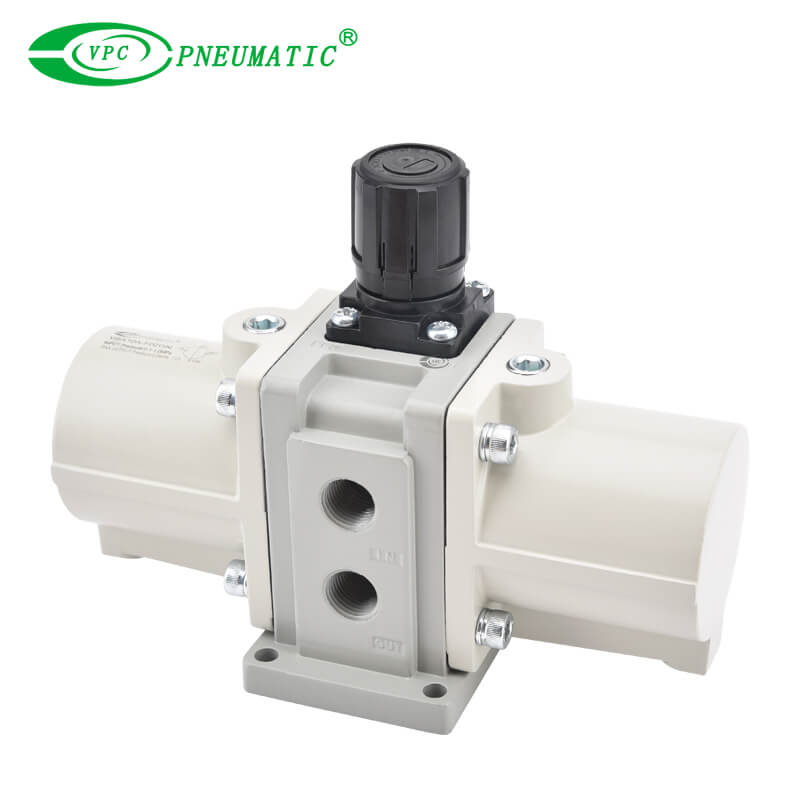 VBA10A Series Regulator Booster ที่ดำเนินการโดยลูกบิดพร้อมกลไกการบรรเทาทุกข์